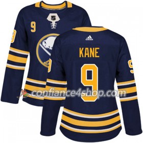 Adidas Maillot de Hockey Buffalo Sabres Evander Kane 9 2017-2018 Bleu Marine Authentic - Femme
